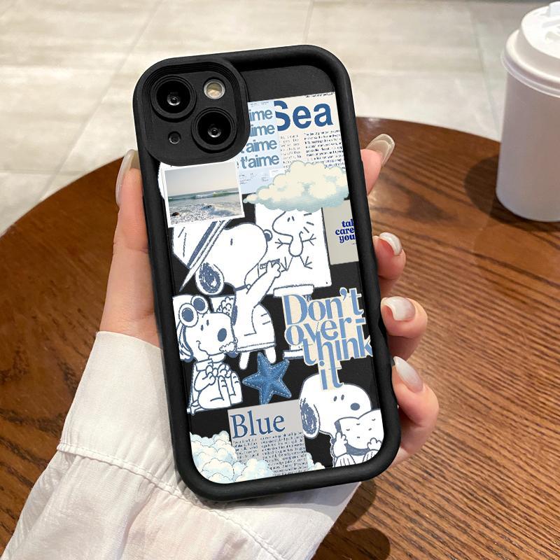 Soft Case For Iphone 11 Pro Max 6 6S 7 Plus8 Plus 8 SE 2020 2022 X XS XR Camera Imut Snoopy Softcase