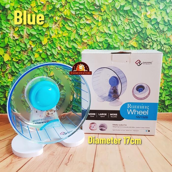 NV1528 NV1529 NV1530 Dayang Silent Running Wheel Bola Hamster Landak - NV1528 Blue