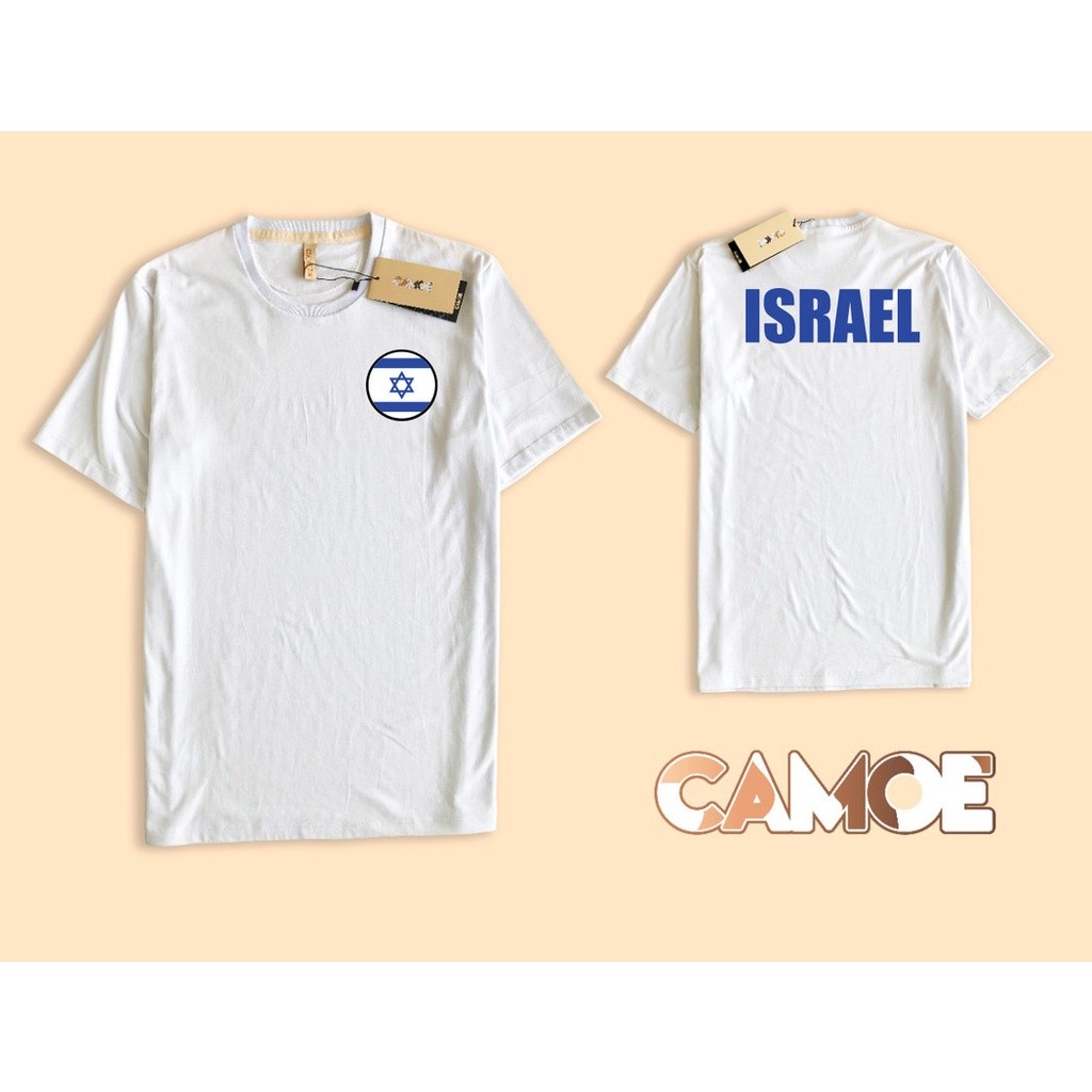 Baju Kaos Tshirt 2 Side CAMOE Israel Flag Bendera Israel