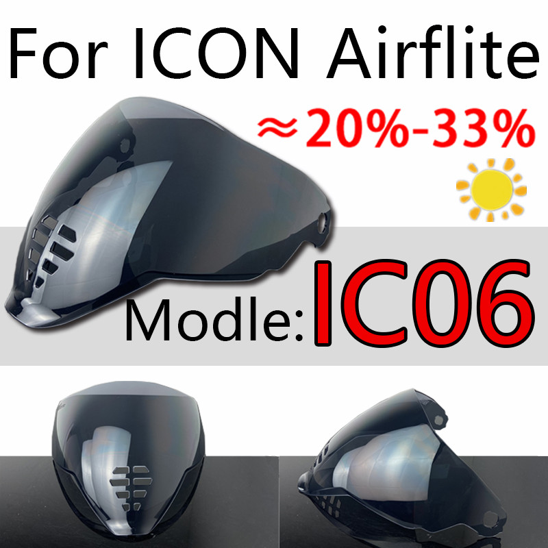 Helm Sild Voor Icon Airflite IC-06 Helm Vizier Faceshield Uv-Cut Motorbike Capacetes Voorruit Zon Si