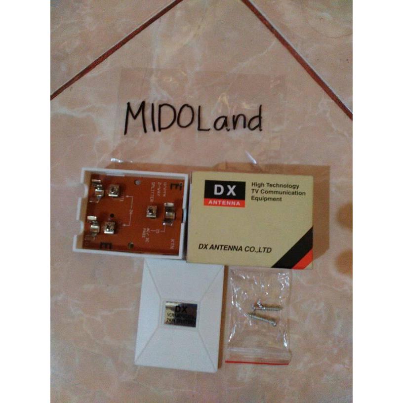Splitter Spliter Pembagi Antena TV DX 2 Way