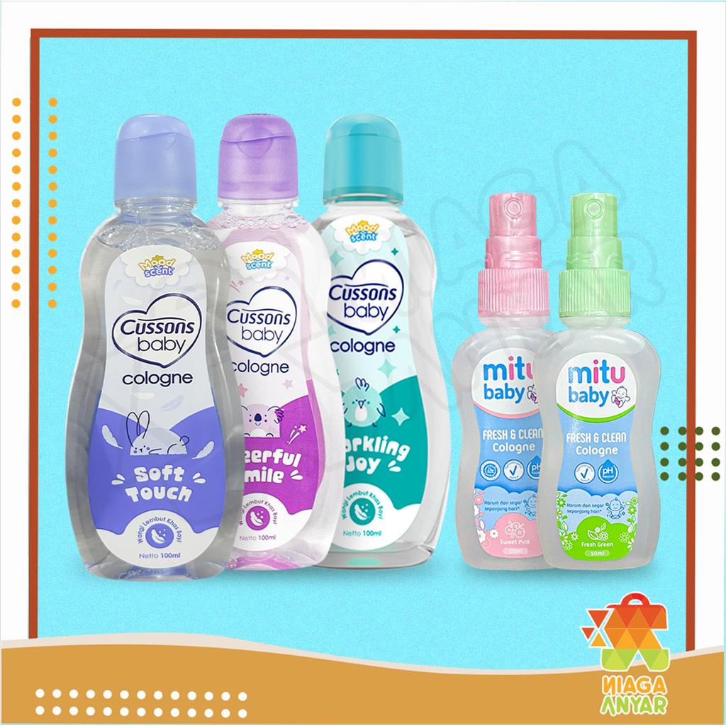 Cussons Mitu Baby Cologne 50 ml 100 ml / Minyak Wangi Anak Bayi Spray Semprot / Perfume Parfum