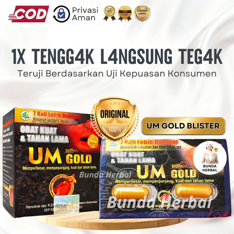 UM GOLD KAPSUL | Urat Madu Gold Original 100% Kapsul | UM Gold Blister | Urat Madu 100% Original | J
