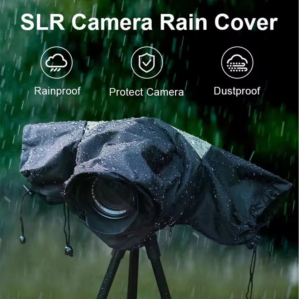 Waterproof Camera Rain Cover Raincoat Dustproof Protector Nylon Transparent TPU Protective Coat for 