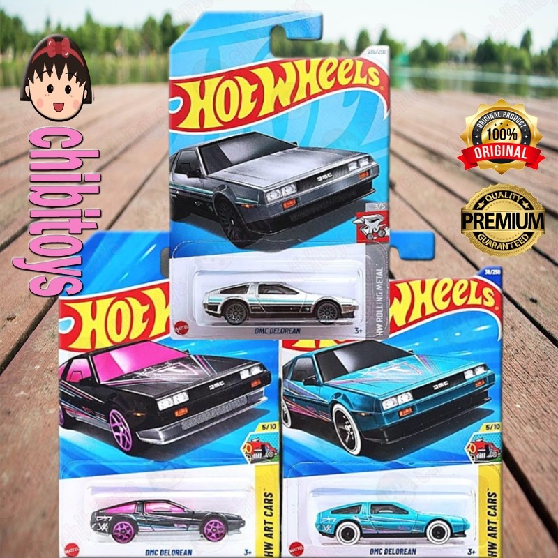 Hot Wheels Back To The Future Time Machine 81 DMC Delorean DMC 12 Silver Hover Mode