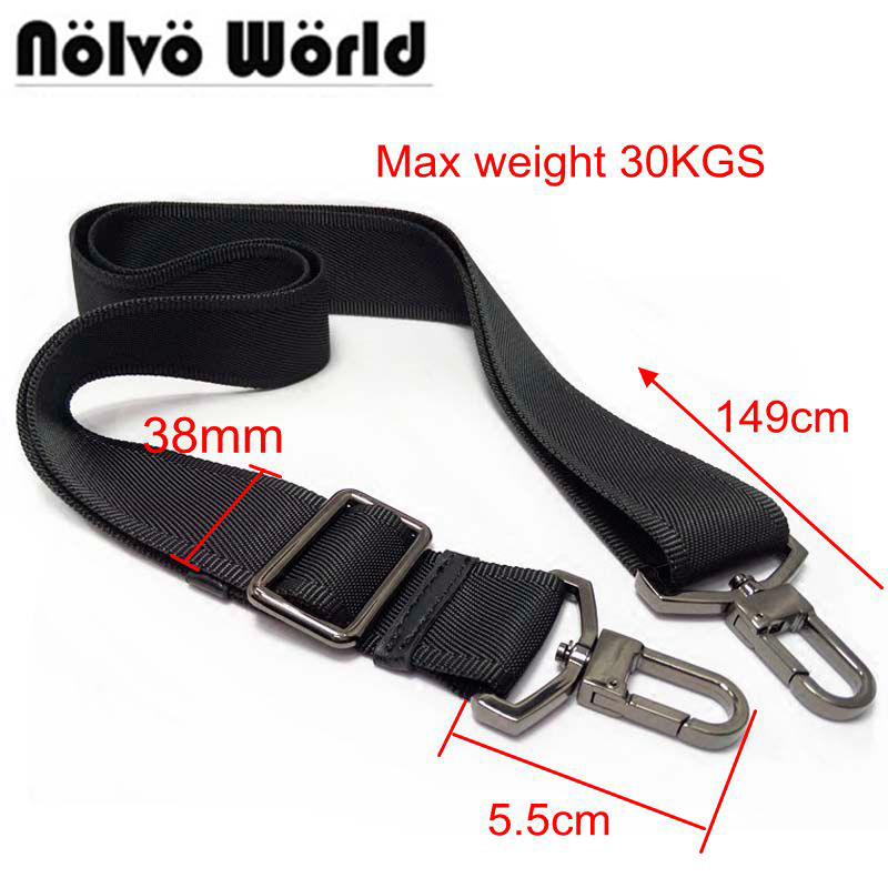 38mm Max 30KGS Strong Hook Nylon Belt Accessory Men Bags Long Shoulder Strap Man Laptop Bag New Stra