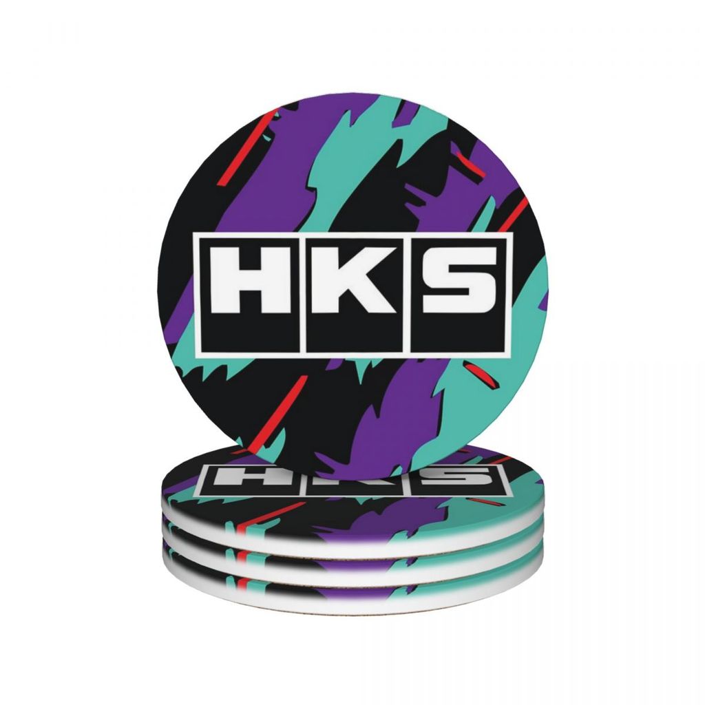 Hks Ceramic Coasters Kitchen Bar Supplies (Pack of 4 pieces)