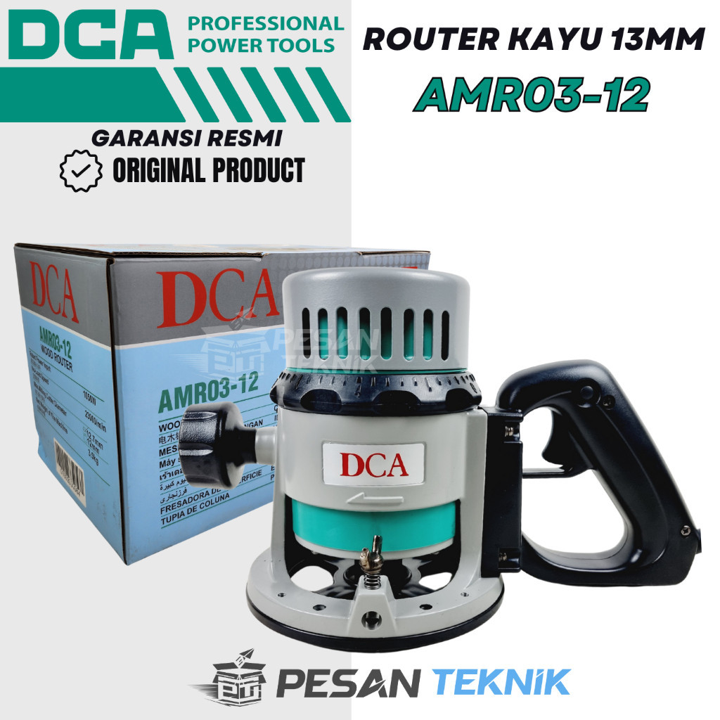 Mesin Profil Kayu 1050watt Wood Trimmer Router Besar DCA AMR03-12