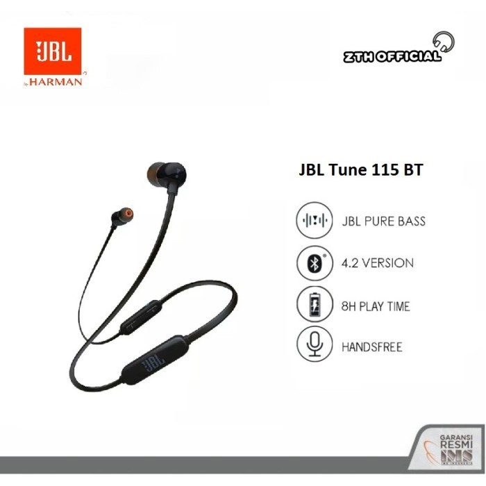 JBL Tune 115BT / T115BT / T115 BT Bluetooth In-ear Earphone