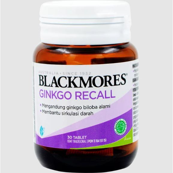 Blackmores Ginkgo Action 30 Tablet Vitamin Otak & Daya Ingat