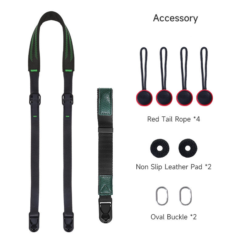 Tali Selempang Kamera untuk Bahu dan Pergelangan Tangan, Dapat Dilepas Cepat dan Dapat Disesuaikan u