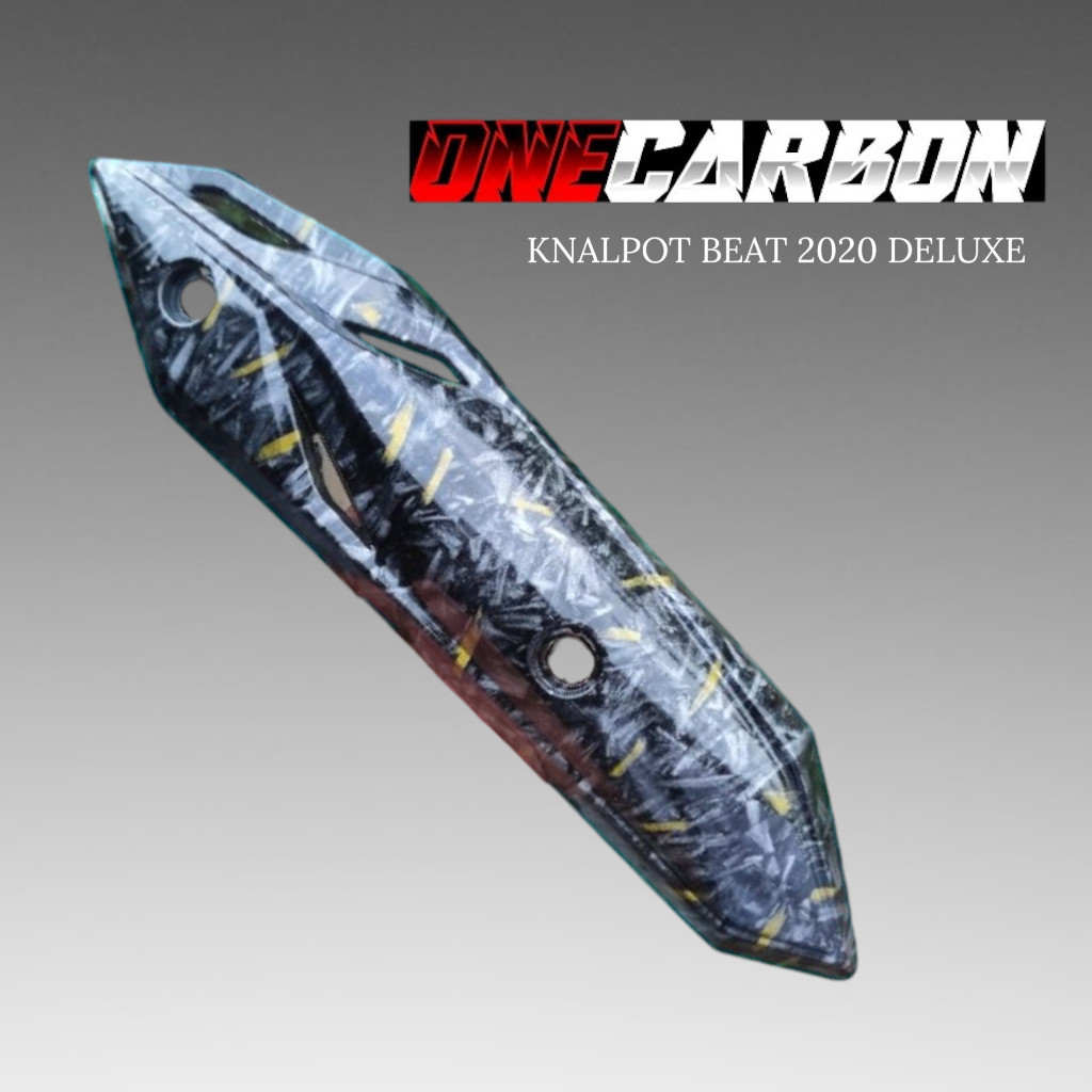 Forged gold tutup tameng knalpot beat 2020 deluxe ONECARBON VARIASI27