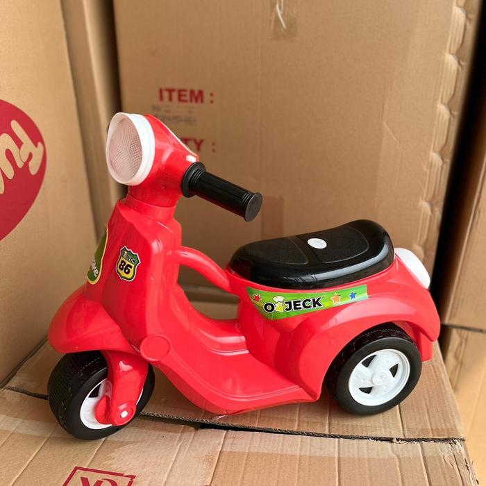 Mainan vespa anak vespa mini ada musik VESPA FUNBIKE - Merah