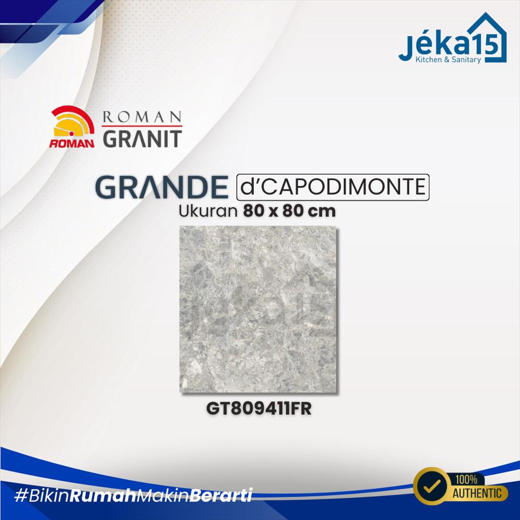 JEKA15 - Keramik Roman Granit D'Capodimonte Grigio 80x80 cm Grande