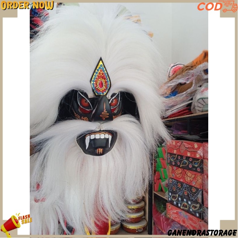topeng ganong muka hitam/topeng ganong mata kaca/ganongan termurah GND -55
