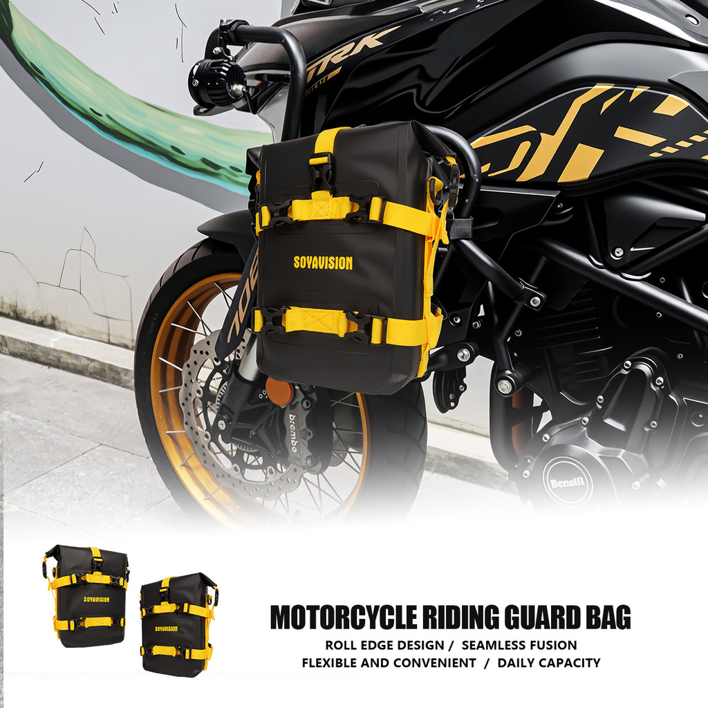 SOYAVISION Waterproof Bumper Bag for Yamaha Tenere 700 Honda NC750X CB500X Motorcycle Side Frame Cra