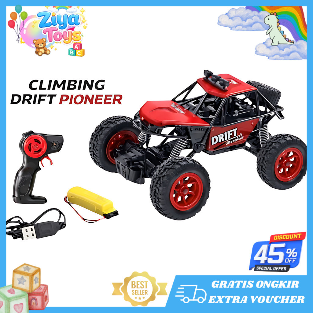 ZIYA TOYS - Mainan Anak RC CLIMBING DRIFT PIONEER RC Mobil Off Road Remote Control Mobil RC Mobil Dr