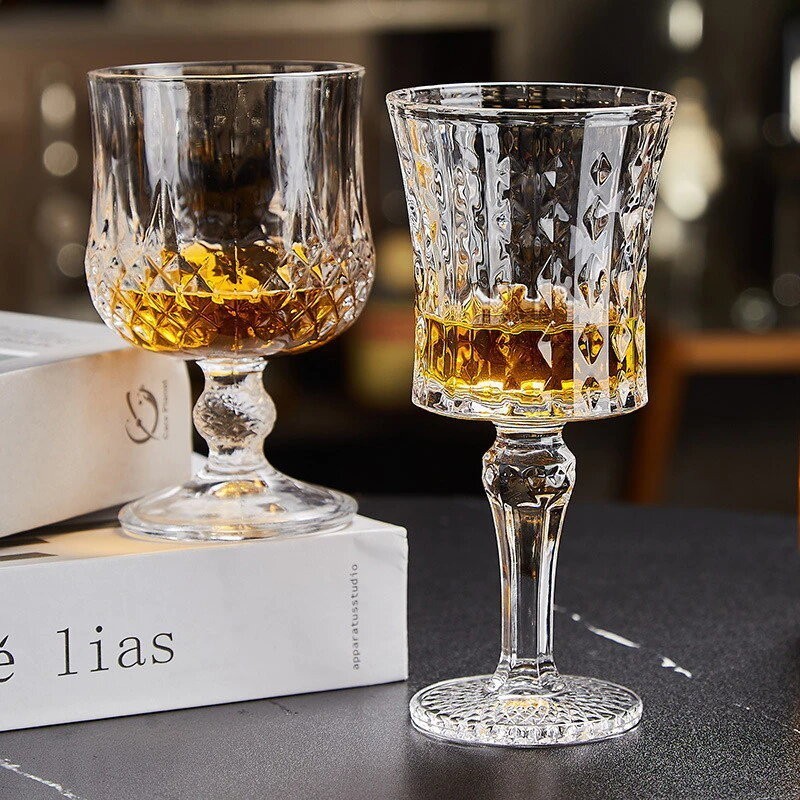 Gelas wiski gelas sampanye gelas anggur cangkir jus koktail piala piala dekoratif