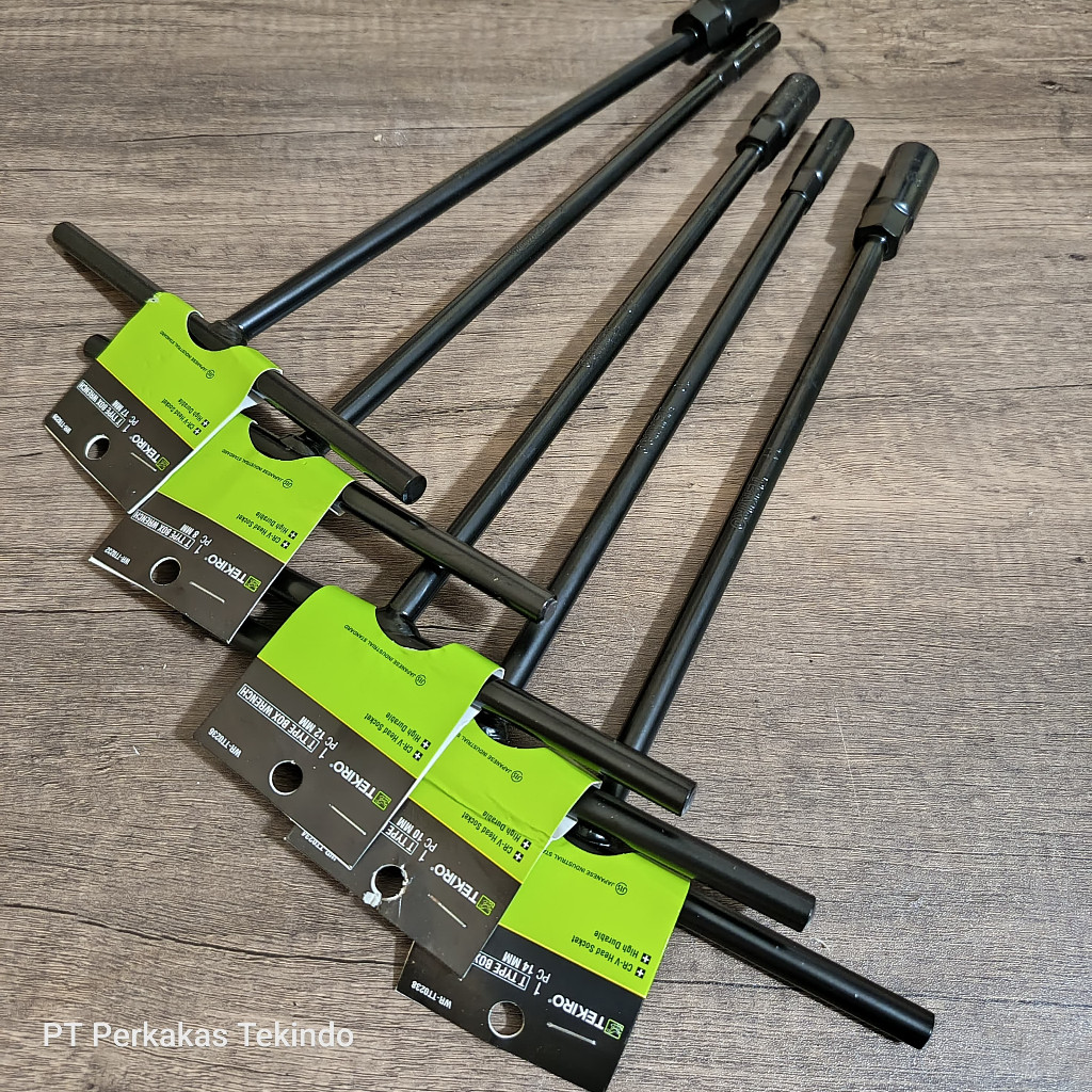 Kunci T 8-10-12-14-17-19 Mm Tekiro Kunci Sock T Type Hitam Wrench Tekiro Original Termurah Kunci Soc