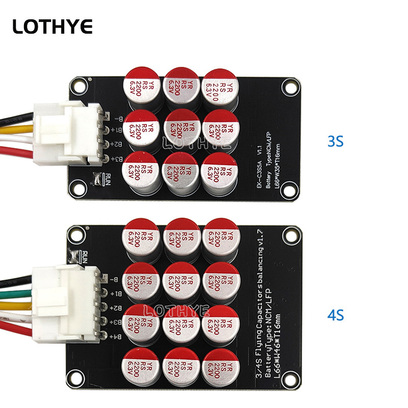 LOTHYE 3S 4S Active Equalizer Balancer Board 5A Baterai Lithium Li-ion Lipo Lifepo4 LTO Kapasitor En