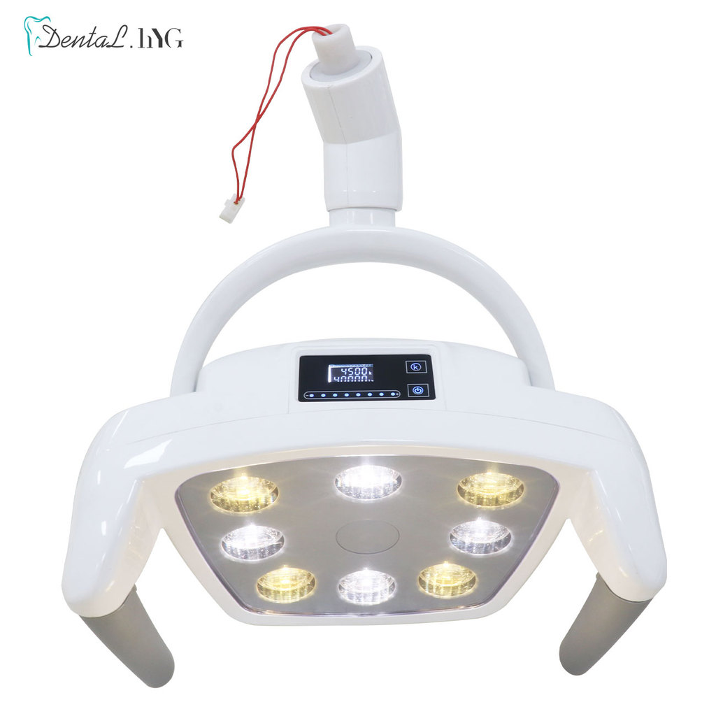 Lampu LED Gigi 8LED, Lampu Oral untuk Unit Kursi Operasi Gigi, Lampu Sorot Inframerah Induktif, Alat