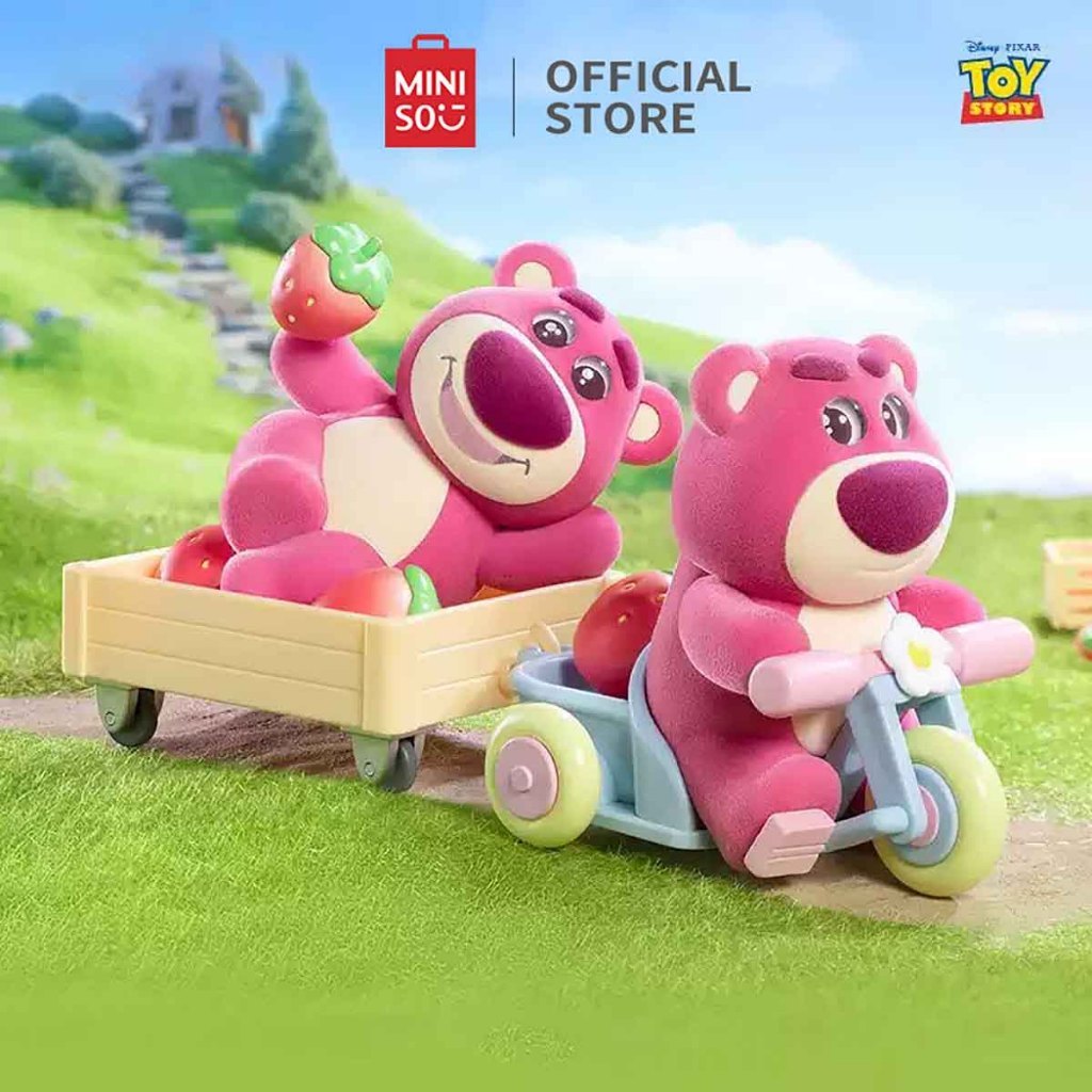 Miniso Disney Toy Story Action Figure Box Lotso Strawberry Orchard Series Surprise Box Blind Box Min