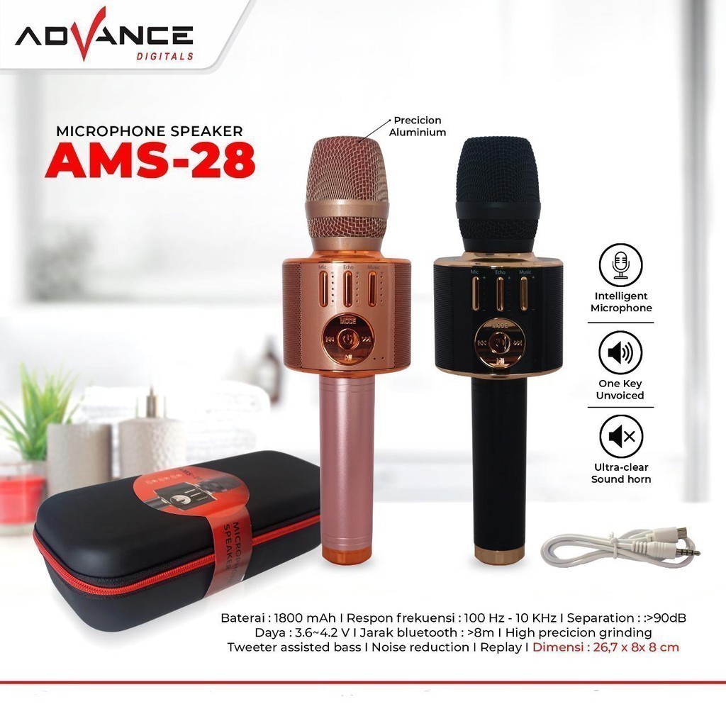 Speaker Mic Advance AMS-28 Bluetooth