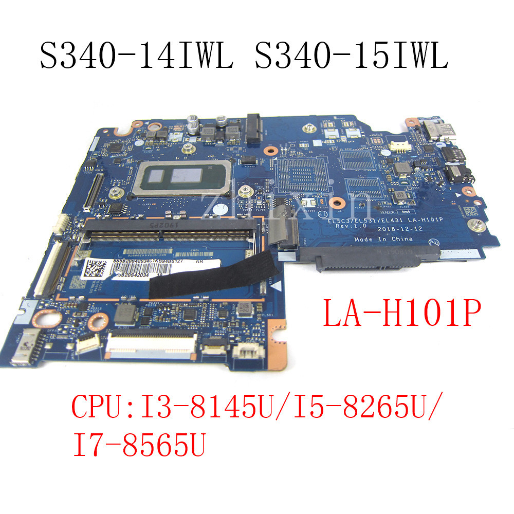 LA-H101P For Lenovo S340-14IWL S340-15IWL Laptop Motherboard With CPU i3-8145U i5-8265U i7-8565U 4GB