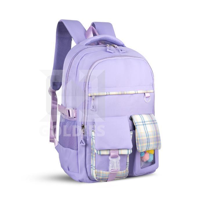 Tas Sekolah Anak Tas Ransel Fashion Anak Perempuan Import - Goldiesbags - Ungu