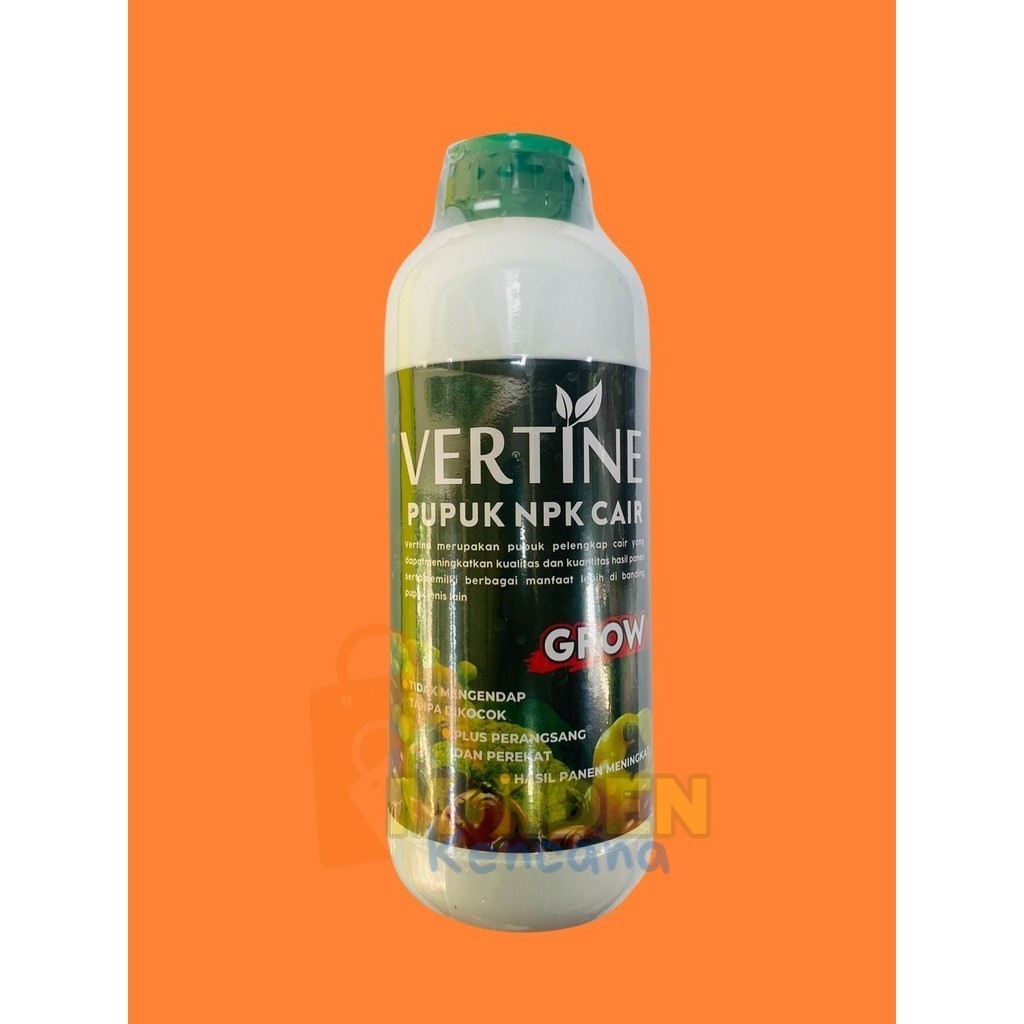 Pupuk npk cair VERTINE GROW BUNGA BUAH PADI TEMBAKAU BAWANG isi 1 liter dari cv.mitra tani