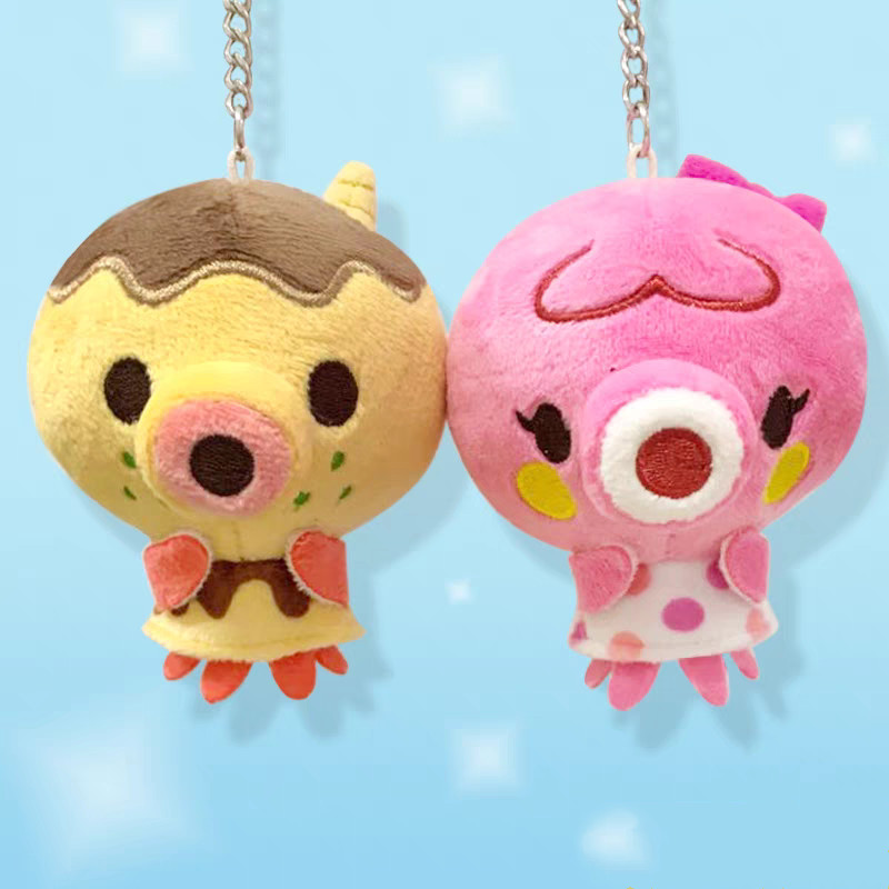 Japan Game Animal Crossing: New Horizons Marina Zucker Backpack Pent Key Plush Pent Dolls 9cm