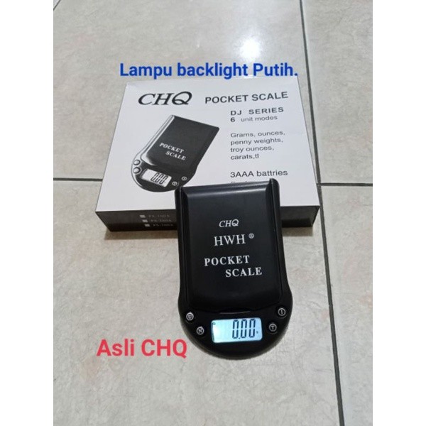 MeeTeu CHQ Pocket Scale 0,01 Timbangan Emas Batu Digital Original