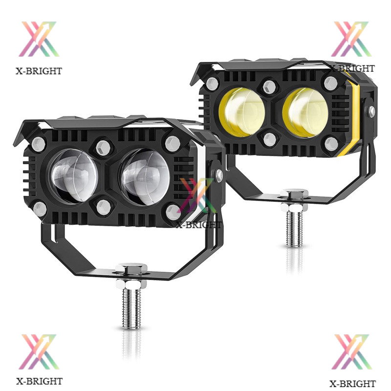 Lampu Tembak SQL LED 2 Mata + Demon 2 Warna 4 Mode