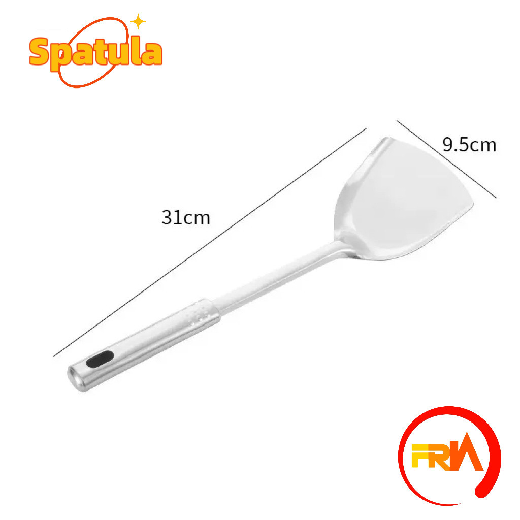 FRN Kitchenware - Spatula Stainless Set 4 In 1 Sodet Sutil Set isi 4in1 Alat Masak High Quality Vail