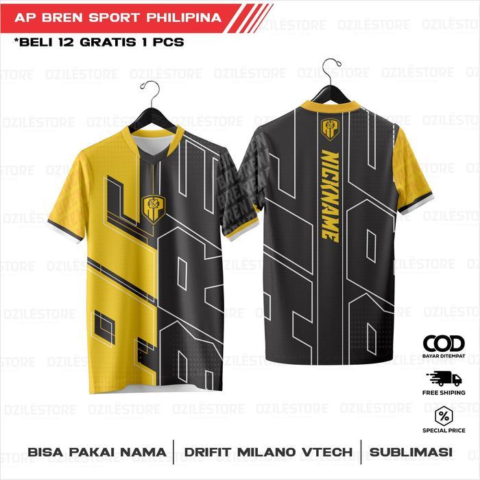 TERBARU jersey Ap-bren fhiliphina mpl s13 2024  free nick name Sport - BREN24, L DEWASA