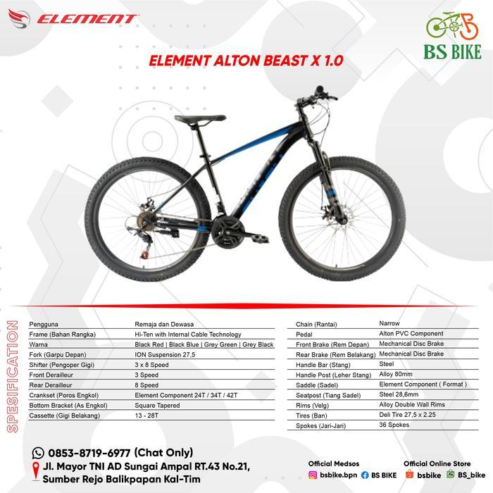 PROMO GASPOLL Sepeda MTB Alton Beast X 1.0 - Black Blue