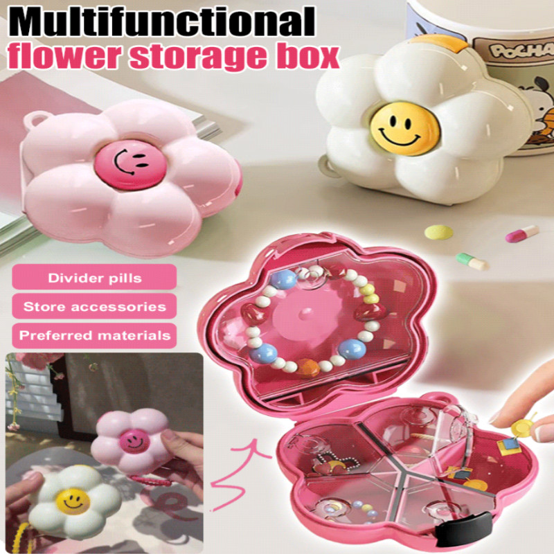 [7 Hari Kapasitas ]Kotak Obat Portabel Kecil Multifungsi | Kotak Penyimpanan Perhiasan /Kotak Obat K