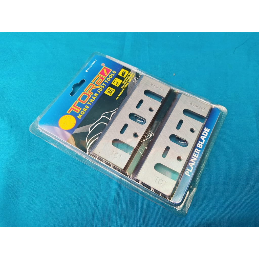 Planer Blade TORA for MAKITA 1900 82 MM TCT Set Mata Pisau Serut Ketam Isi 2 PCS