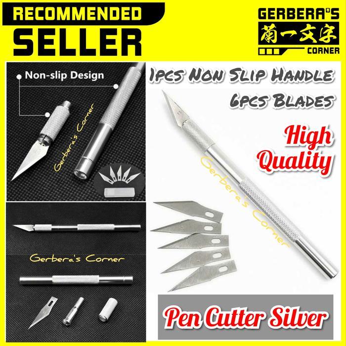 Pen Cutter Silver / Hobby Knife / Art Knife