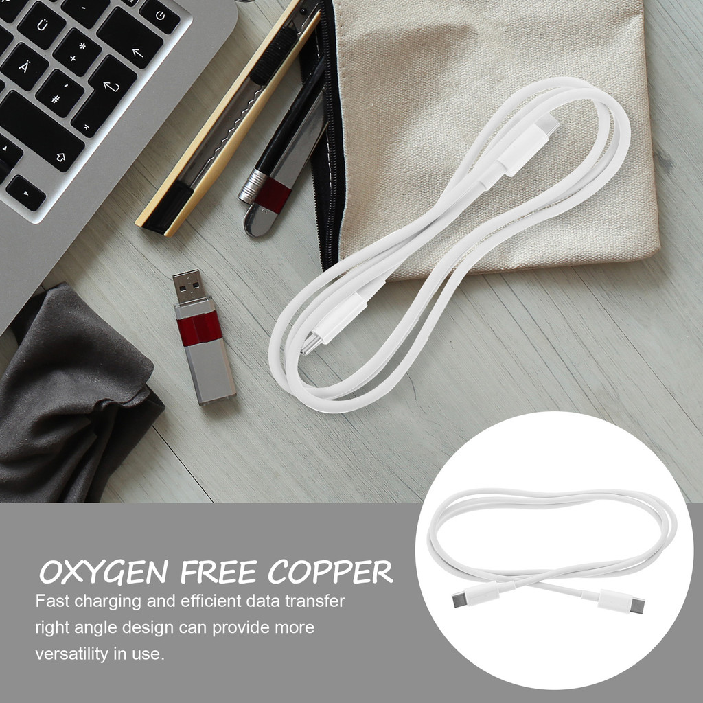 2pcs UsbC Fast Charging Cable 2M High Speed Type C To Usb C Cord For Mobile Phone Quick Durable Data