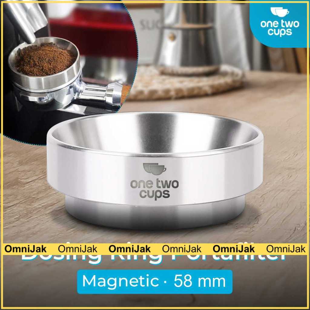 One Two Cups Dosing Ring Portafilter Espresso Magnetic Aluminium 58mm - YXA44