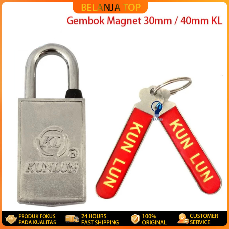 Gembok Magnet Anti Maling Stainless Steel 30mm/40mm KL
