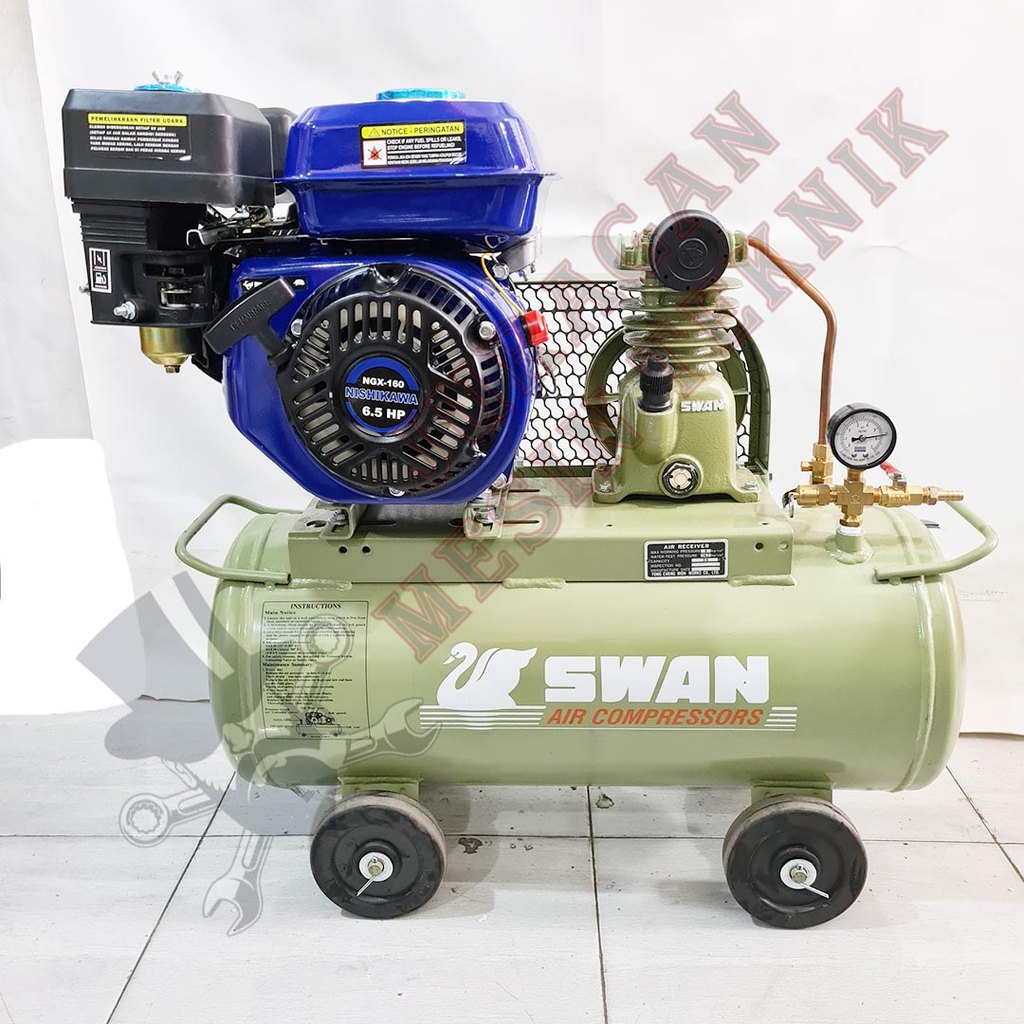 Kompresor Swan 1/4HP Bensin Siap Pakai Engine GX160 Swan SU114