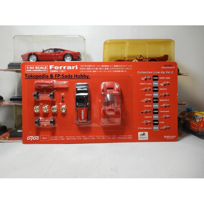 Dydo Kyosho Ferrari 330 P4 Merah 1967 1/64 SBAtoys