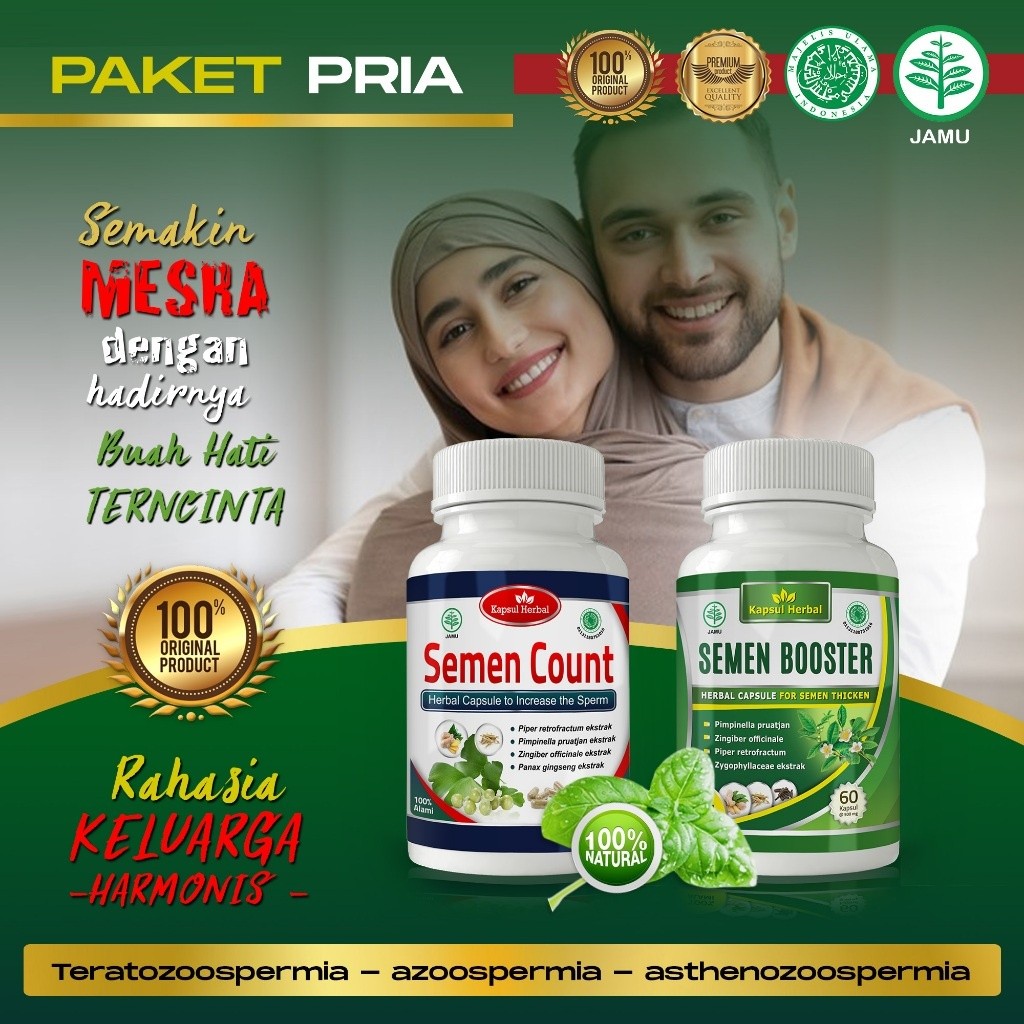 DISKON Paket Kesuburan - Penyubur Pria - Semen Booster - Semen Count