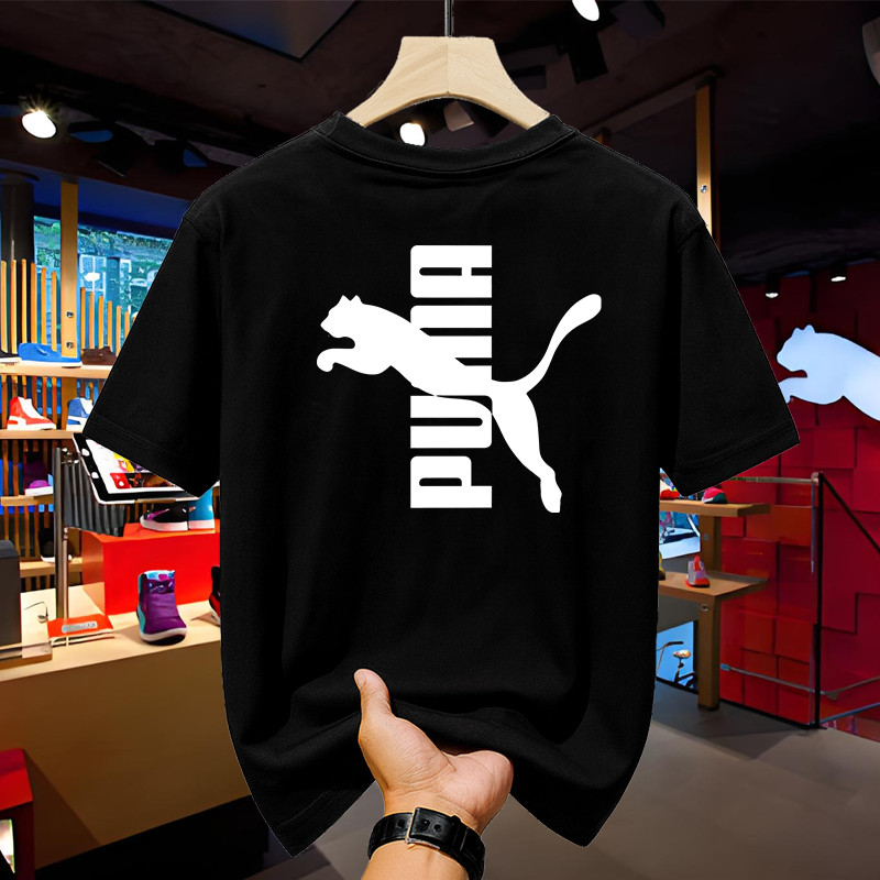 Kaos PUMA Original Pria Wanita Lengan Pendek – T Shirt Puma Unisex Cotton Adem Nyaman Sehari-hari