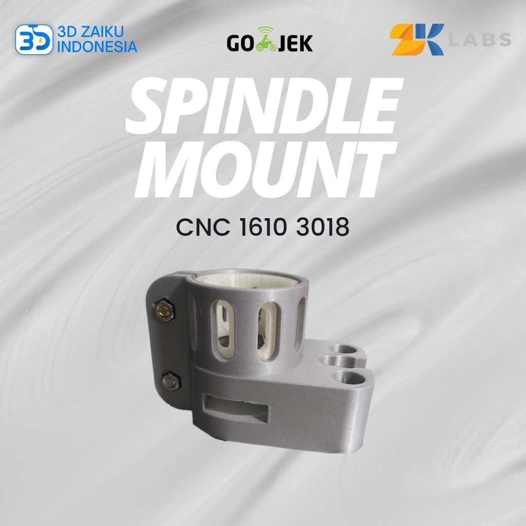 ZKLabs CNC 1610 3018 Z Axis Spindle Mount Up Bracket Clamp Clem Motor