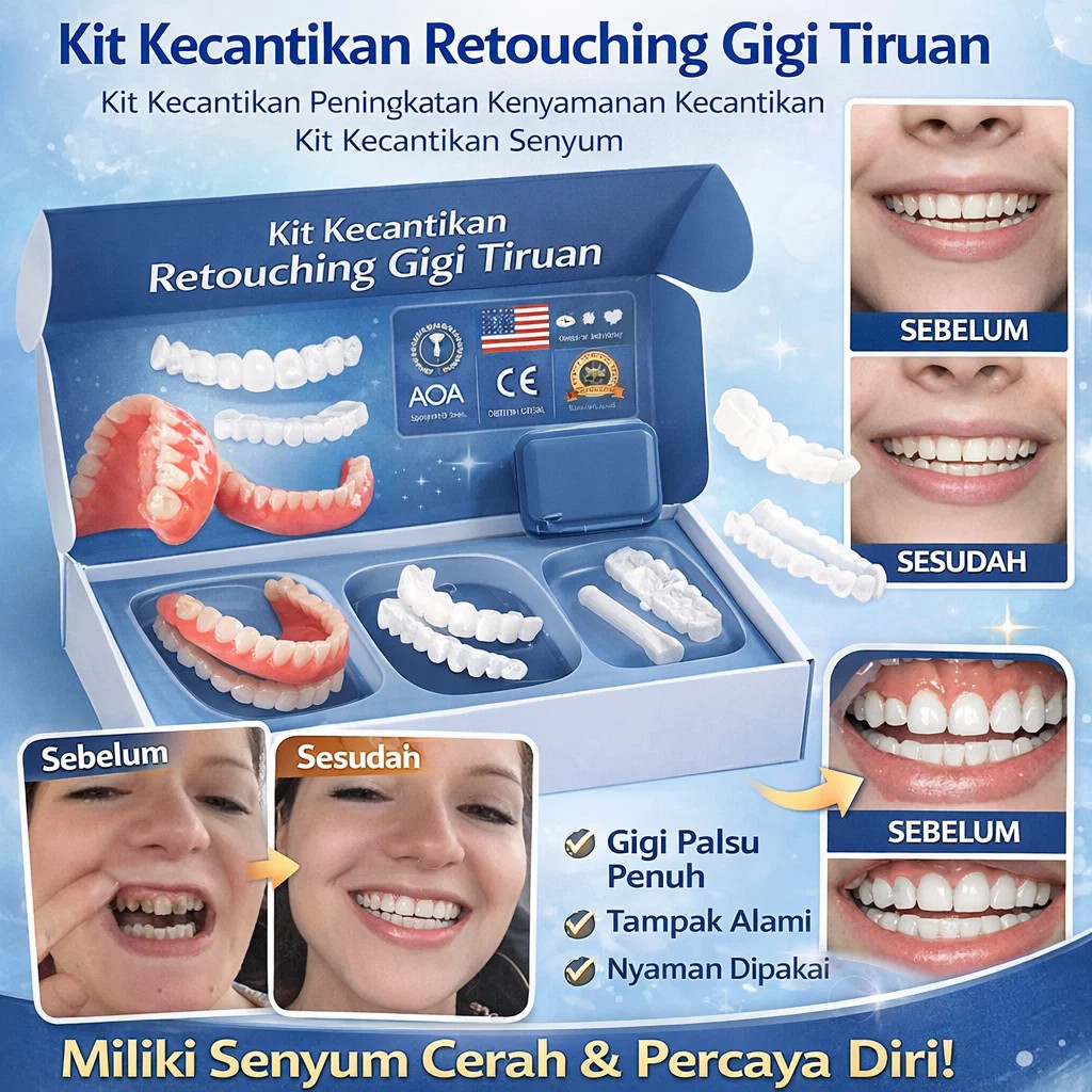 [Asli Beli 1 Gratis 2]Kit Restorasi Gigi Tiruan Dan Kedokteran Gigi Kosmetik / Nyaris Tidak Terlihat