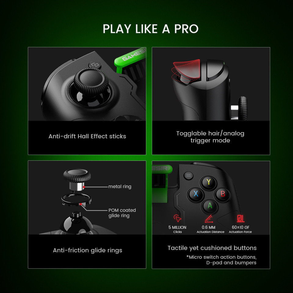 GameSir X4 Aileron Xbox Game Controller Hall Effect Gaming Gamepad for Xbox Game Pass, STADIA, xClou