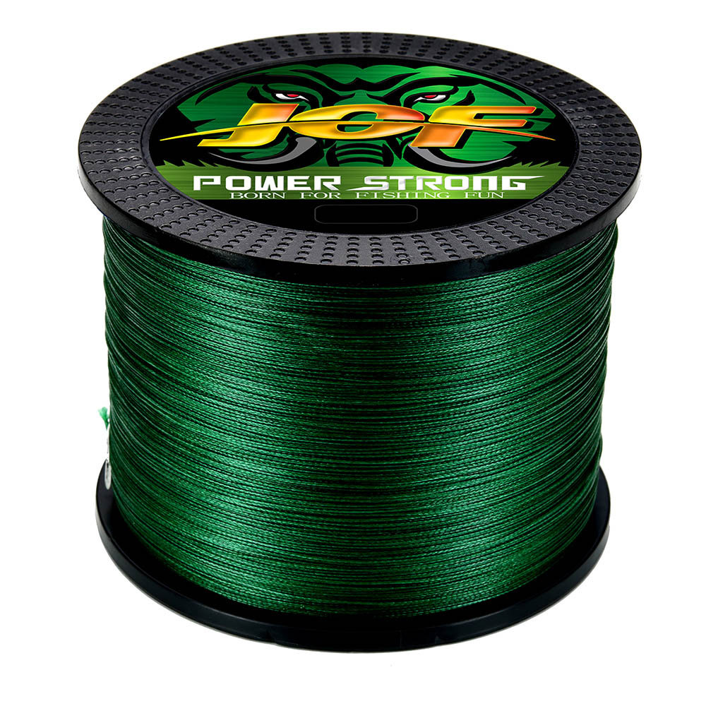 JOF 12 Strands Fishing Line 500M/100M/300/1000M Braided PE Strong Wire Multifilament Durable Sea Sal